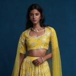 LIME YELLOW LEHENGA BLOUSE DUPATTA