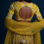 LIME YELLOW LEHENGA BLOUSE DUPATTA