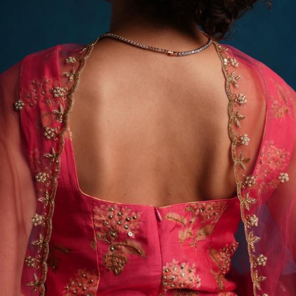 RANI PINK KURTI SHARARA DUPATTA SET