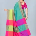 Women's Soft Silk Uppada Woven Multicolor Saree