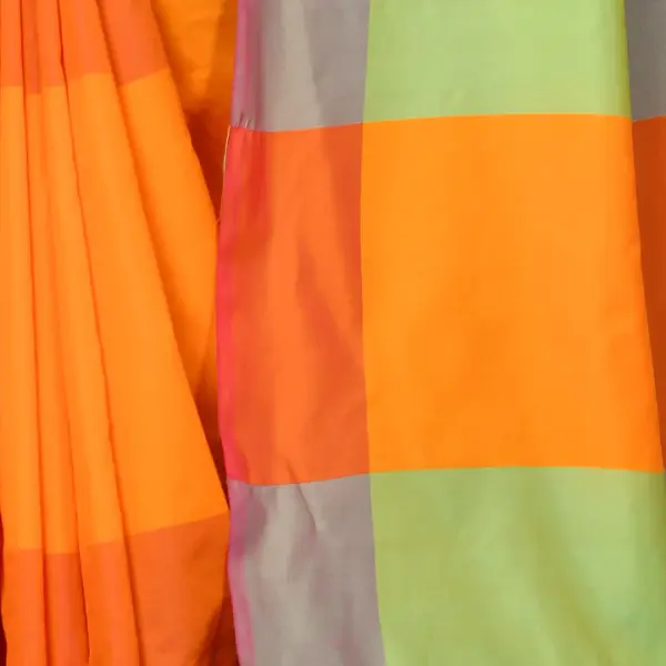 Women's Soft Silk Uppada Woven Orange Saree