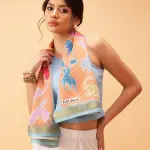 Women's Animal Printed Silk Scarf