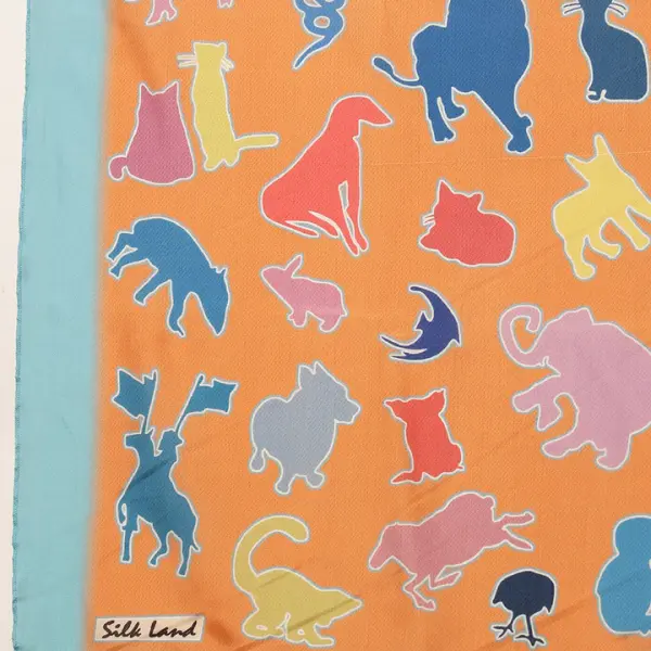 Women's Animal Printed Silk Scarf